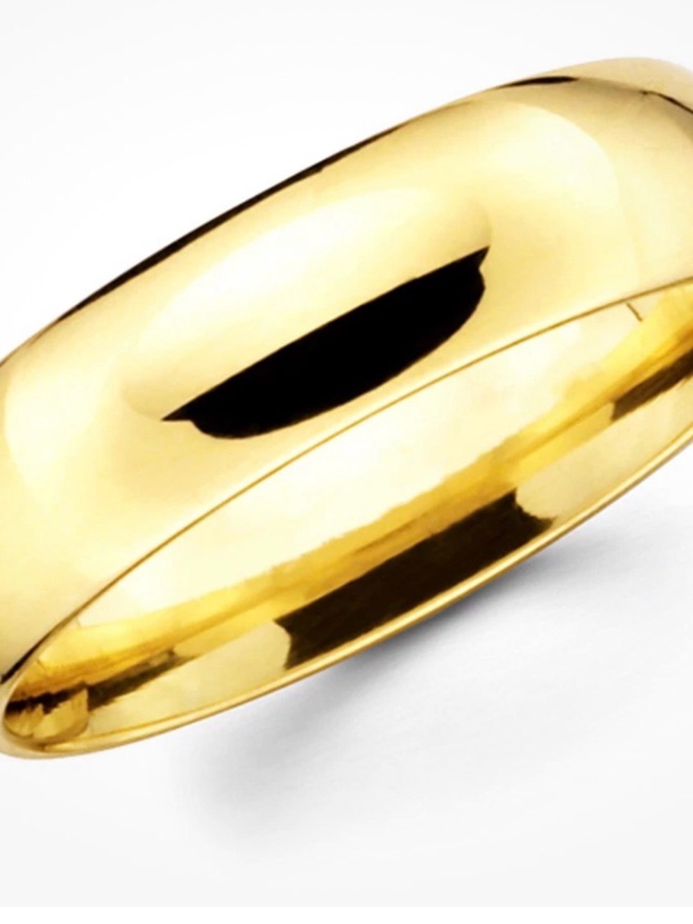 14k 5mm Classic Polished Gold Wedding Band - Women Jewelry size 5 - 4 1/2